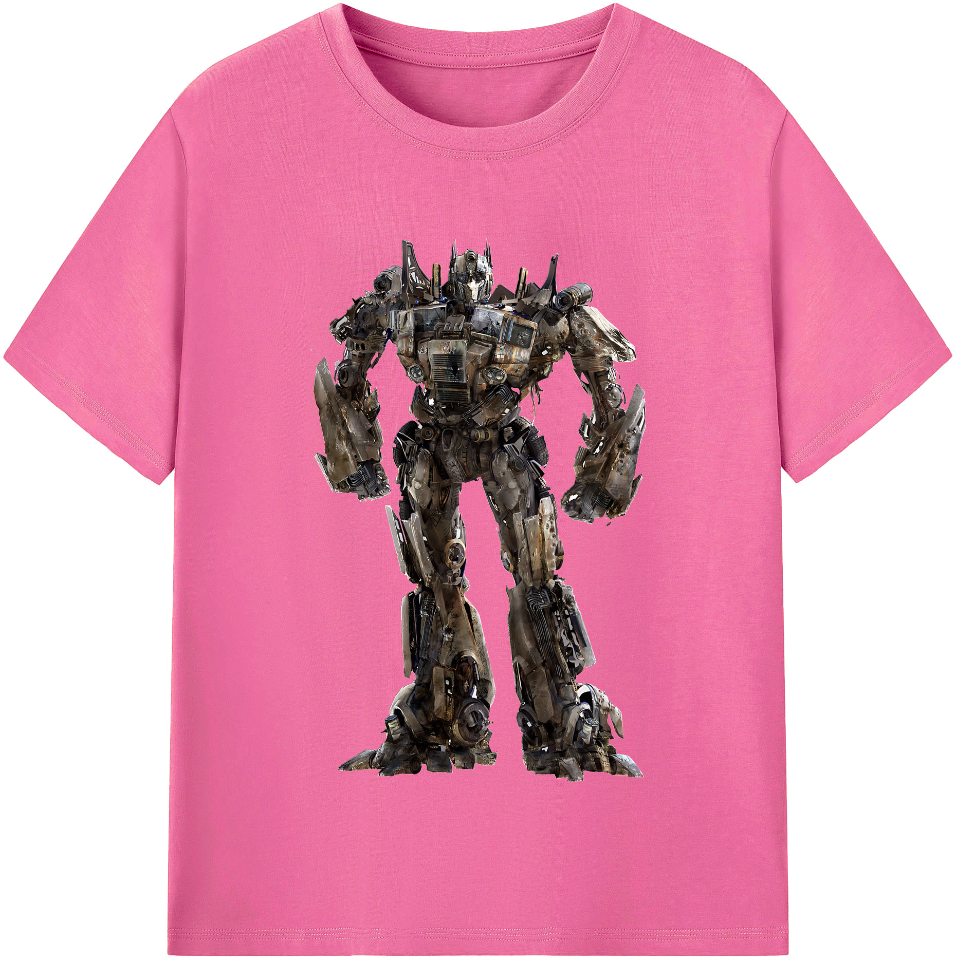 （画像用） Transformers トランスフォーマー レディースカジュアルプリントTシャツ（綿100％）